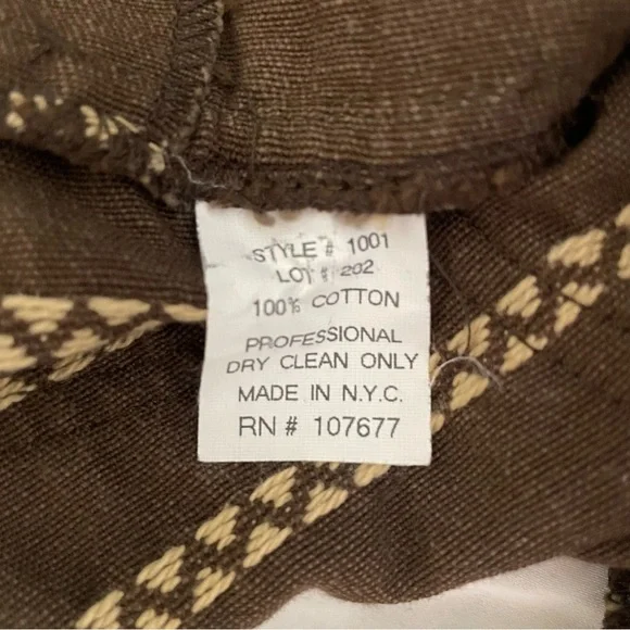 ❌ SOLD ❌ ALICE + Olivia Embroidered Flare Trousers Brown Size 6 - Picture 7 of 8